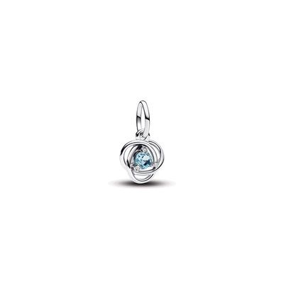 Sea Aqua Blue Eternity Circle Dangle Charm - 793125C03