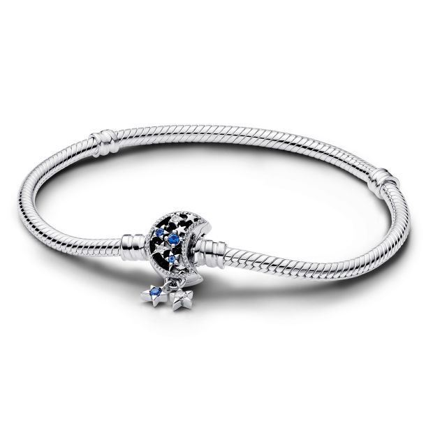 Pandora Moon Clasp Snake Chain Bracelet - 592819C01