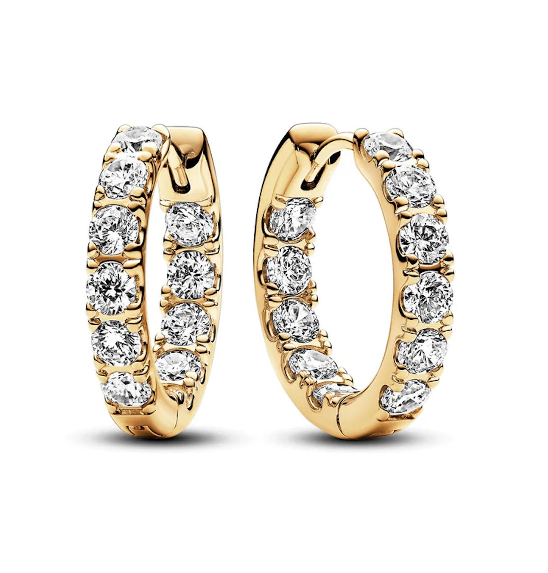 Pandora Sparkling Row Eternity Hoop Earrings - 263002C01