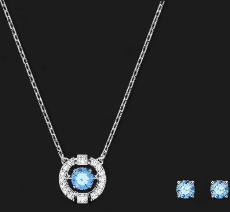 Sparking Dance Crystal Necklace and Earring Set Jewelry Collection