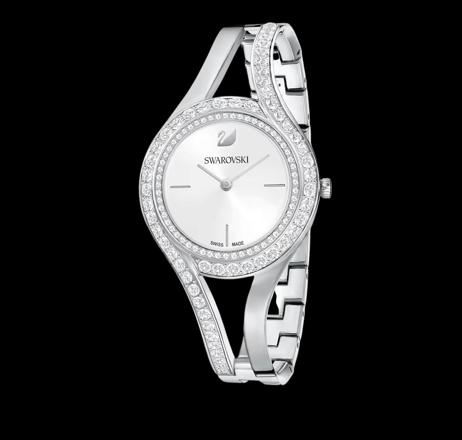 Eternal Watch, Swiss Made, Crystal Bracelet, Silver, Stainless Steel-5377545