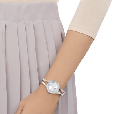 Eternal Watch, Swiss Made, Crystal Bracelet, Silver, Stainless Steel-5377545