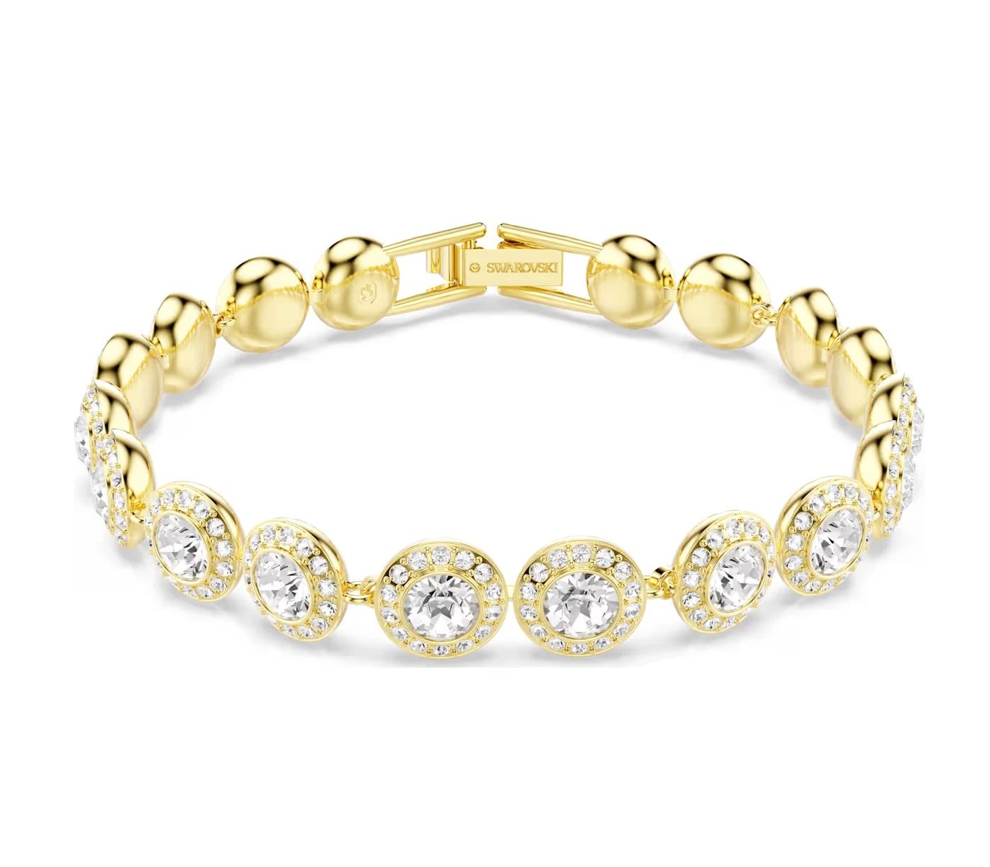 Angelic Tennis Bracelet, Round Cut, Pavé-5505469