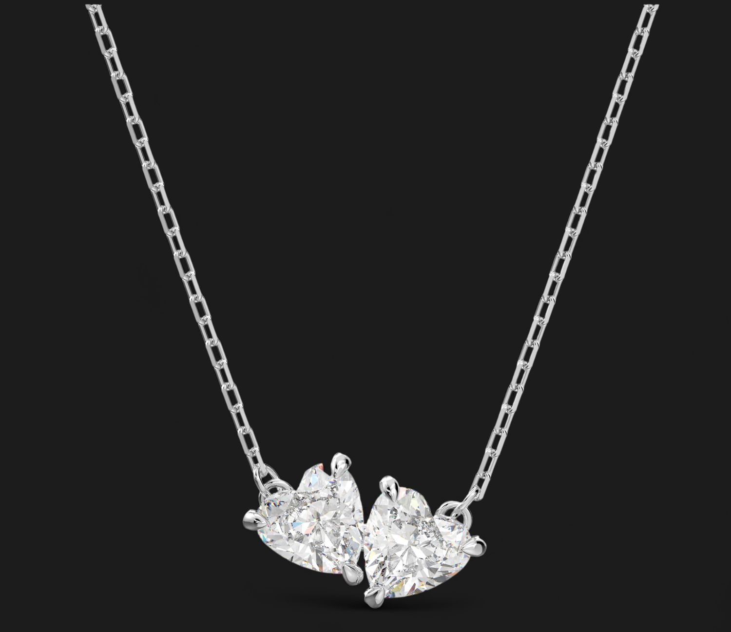 Mesmera Attract Necklace, Heart, White - 5517117