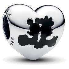 Disney Mickey Mouse &amp; Minnie Mouse Heart Charm - 793092C01