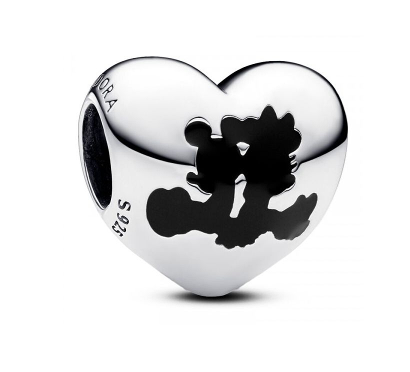 Disney Mickey Mouse &amp; Minnie Mouse Heart Charm-793092C01