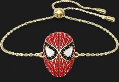 Spider Man Bracelet, Red, Gold-Tone- 5650873