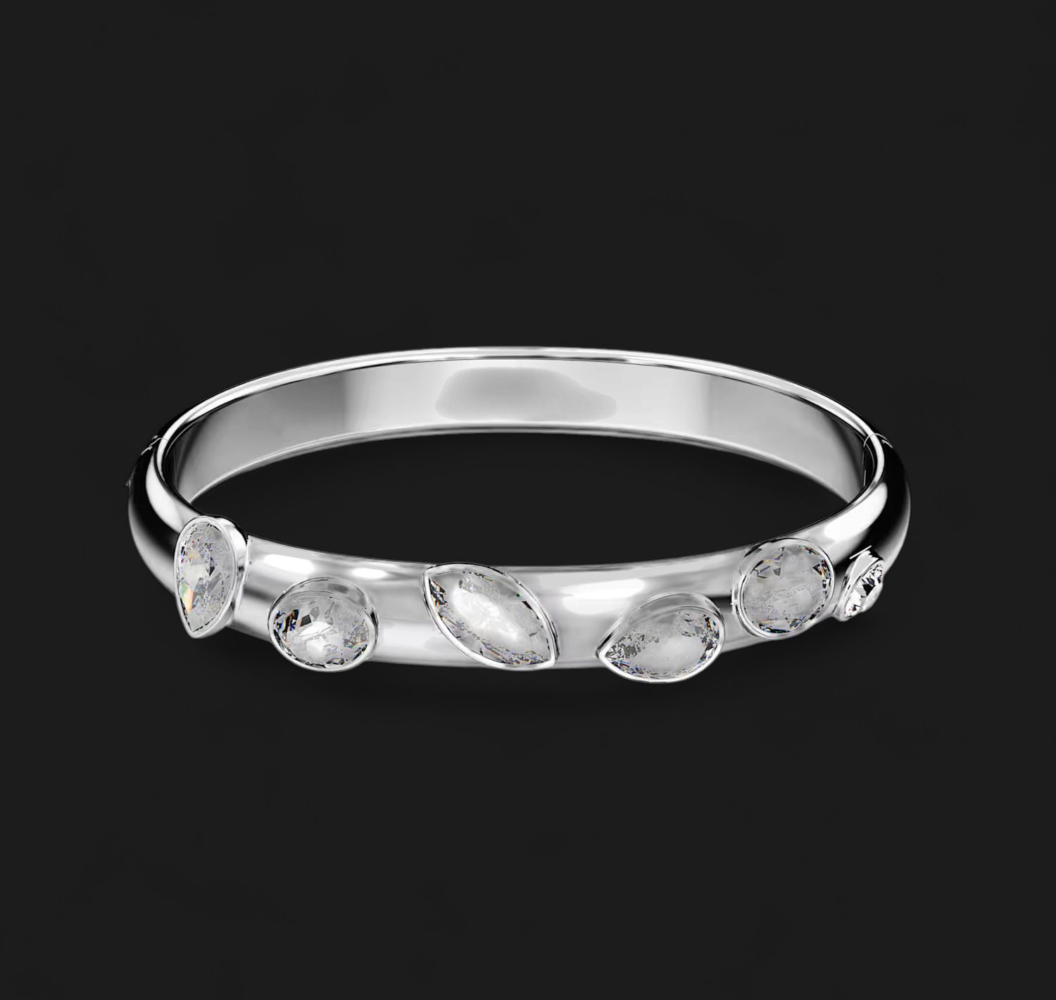 Dextera bangle Mixed cuts, White- 5671194