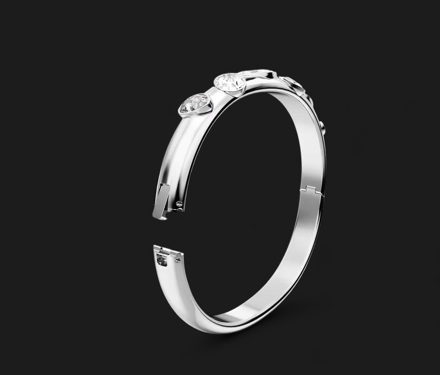 Dextera Bangle, Mixed cuts, White - 5671193