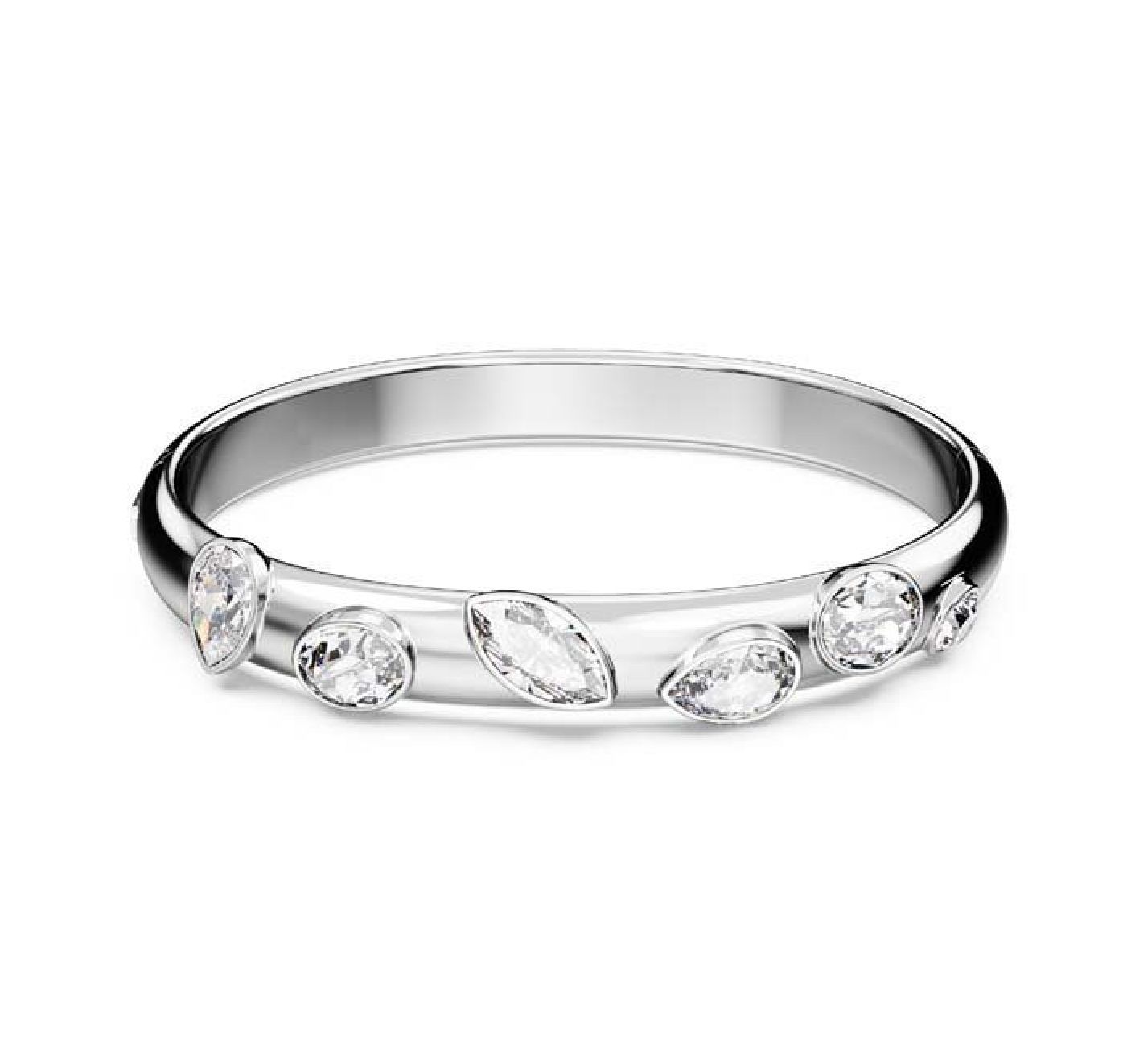 Dextera Bangle, Mixed cuts, White-5671193