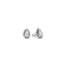 Pear Halo Stud Earrings - 292834C01