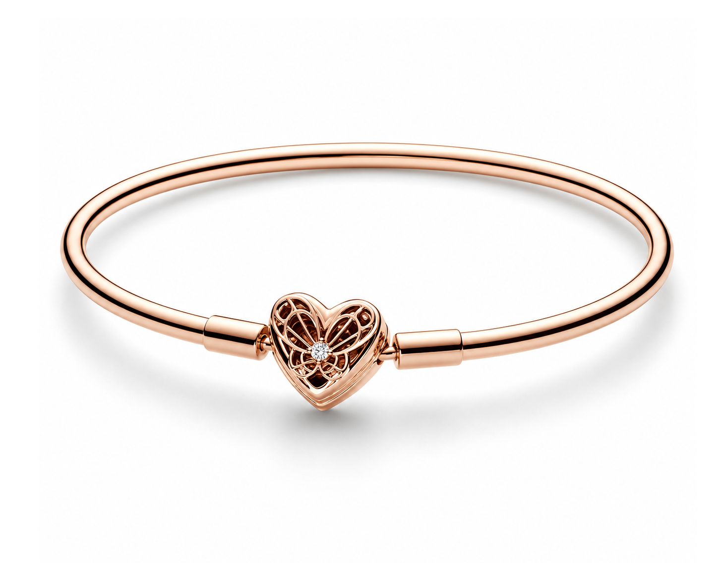 Pandora Moments Heart &amp; Butterfly Bangle - 582594C01