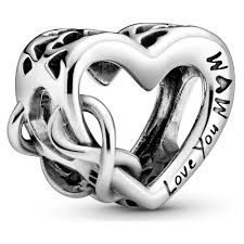 Love You Mom Infinity Heart Charm - 798825C00