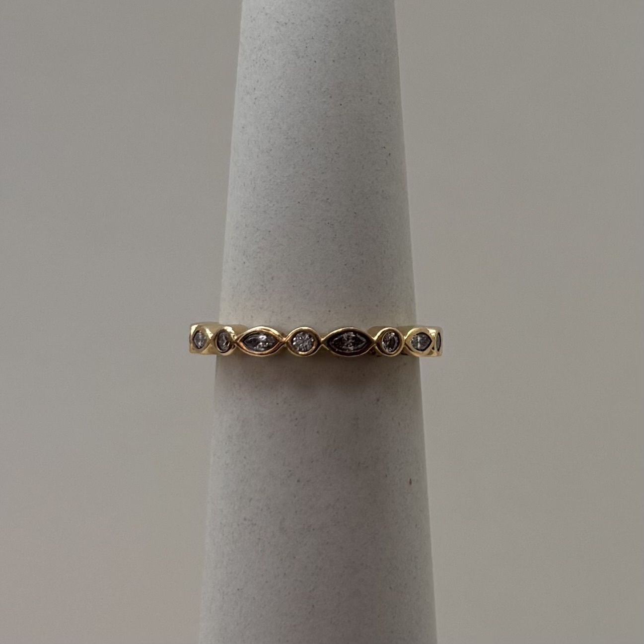 Pandora: 14KY Elegant Marquise Band Ring 150183CZ