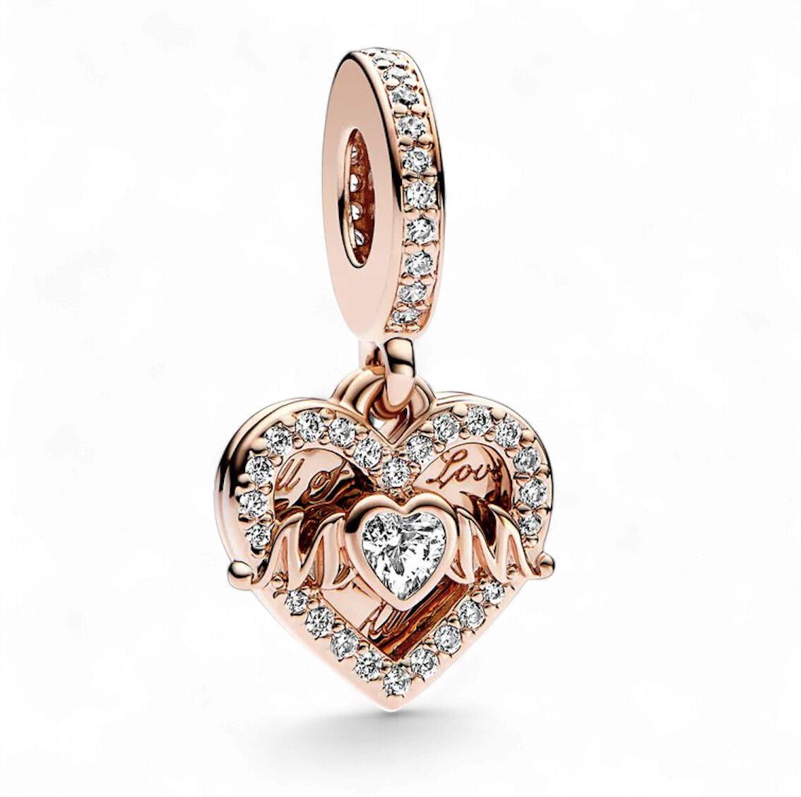Heart &amp; Mum Dangle Charm-789402C01