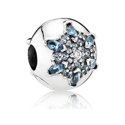 Snowflake silver clip with moonlight  - 791997NMB