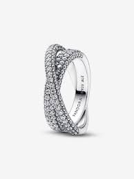 Pandora Timeless Pavé Crossover Dual Band Ring  - 193022C01