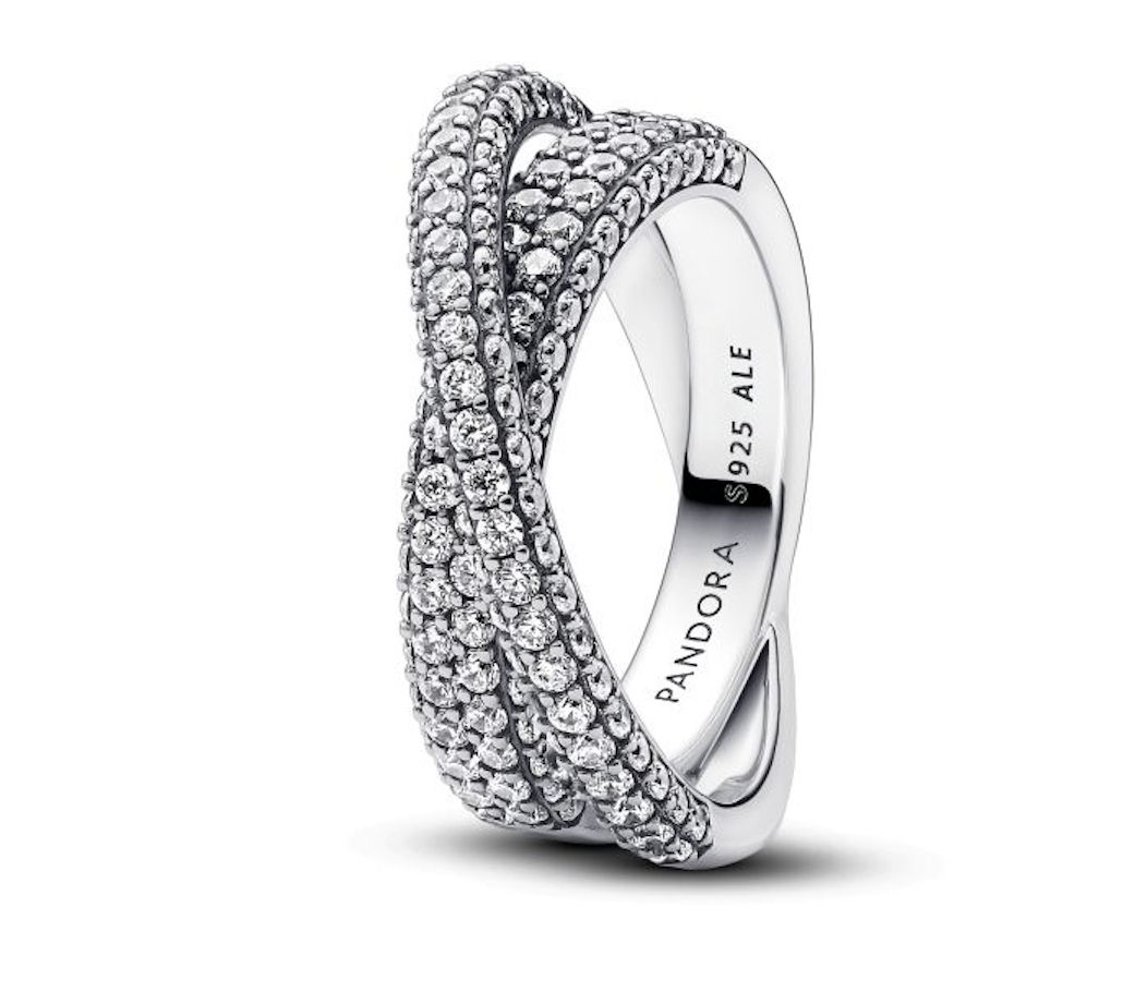 Pandora Timeless Pavé Crossover Dual Band Ring  - 193022C01