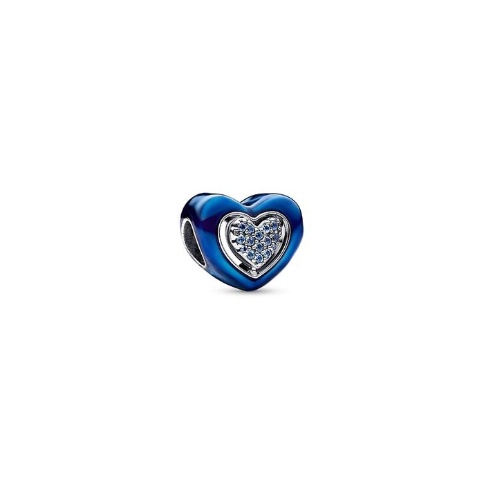 Blue Spinnable Heart Charm - 792750C01