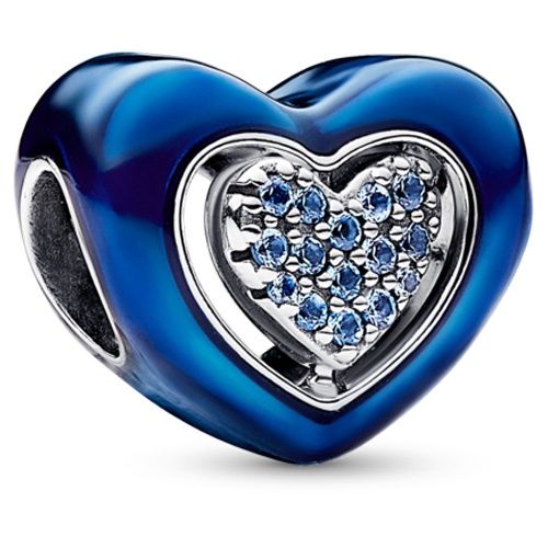 Blue Spinnable Heart Charm - 792750C01