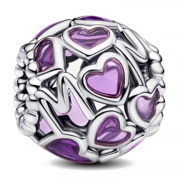 Openwork Hearts Mum Charm - 793772C01