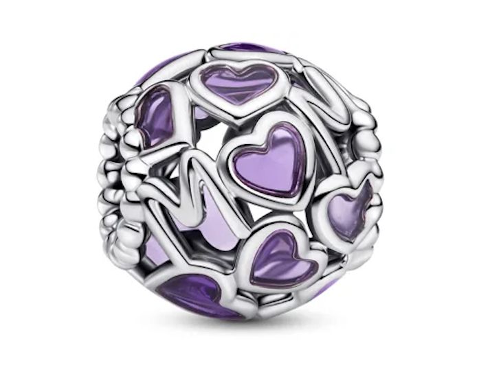 Openwork Hearts Mum Charm - 793772C01