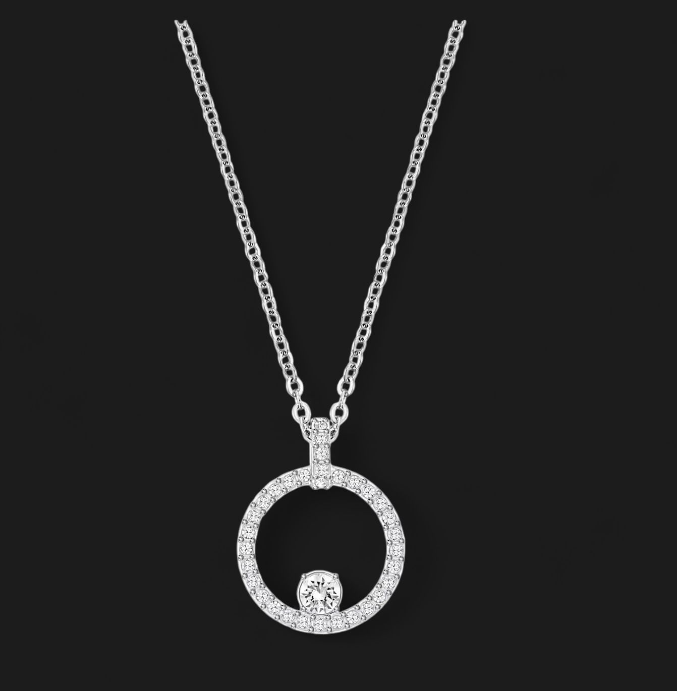 Creativity Pendant, Circle, White-5198686