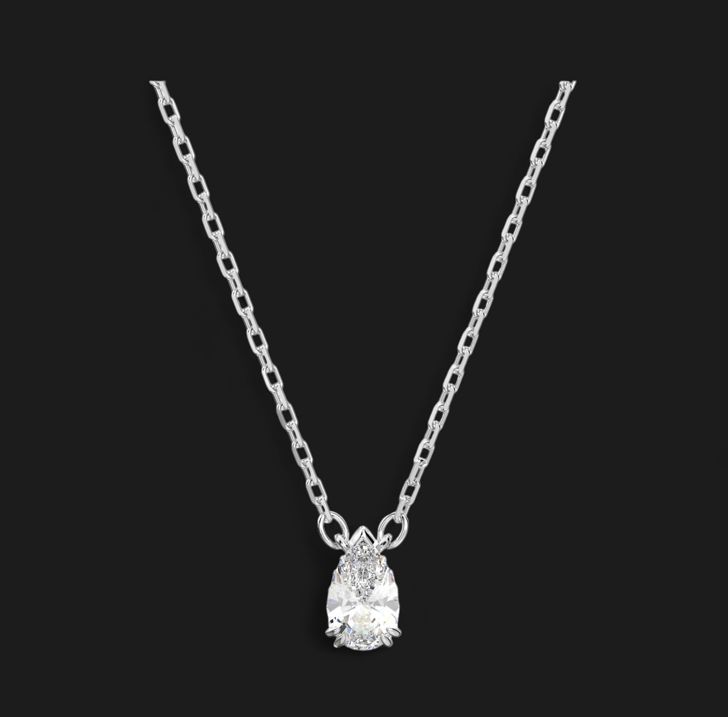 Millenia Pendant, Pear Cut, White - 5636708