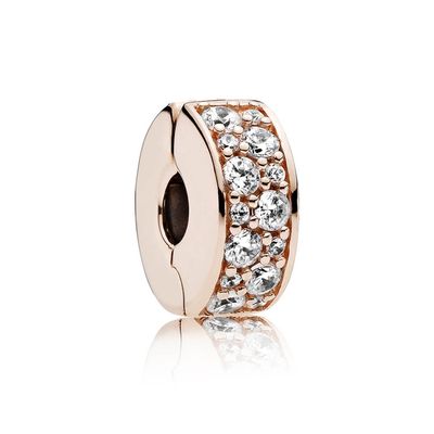 Clear Pavé Clip Charm - 781817CZ