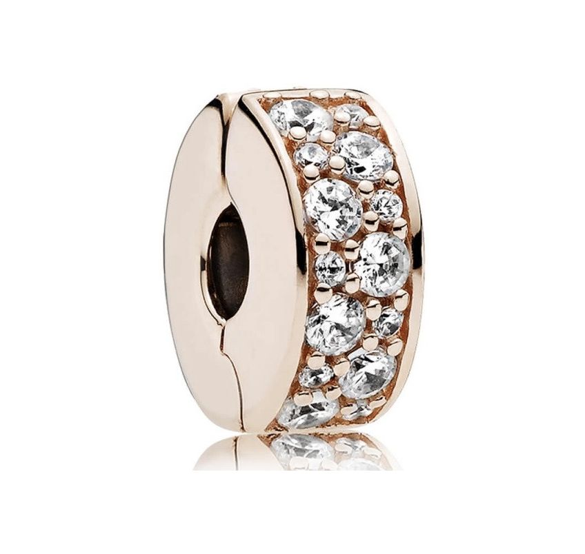 Clear Pavé Clip Charm-781817CZ