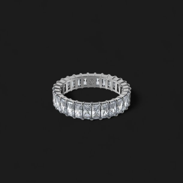 Matrix ring Baguette cut, Gray-5648917