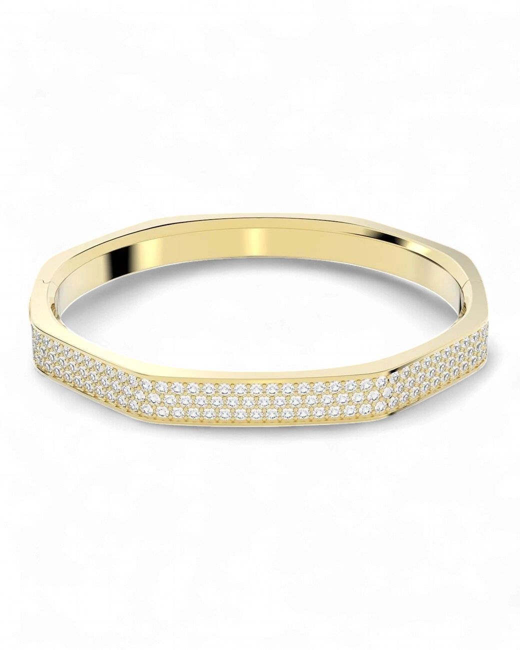 Dextera Bangle Octagon Shape, White, Gold-5656844