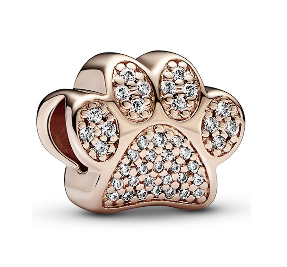 Sparkling Paw Print Charm-781714C01