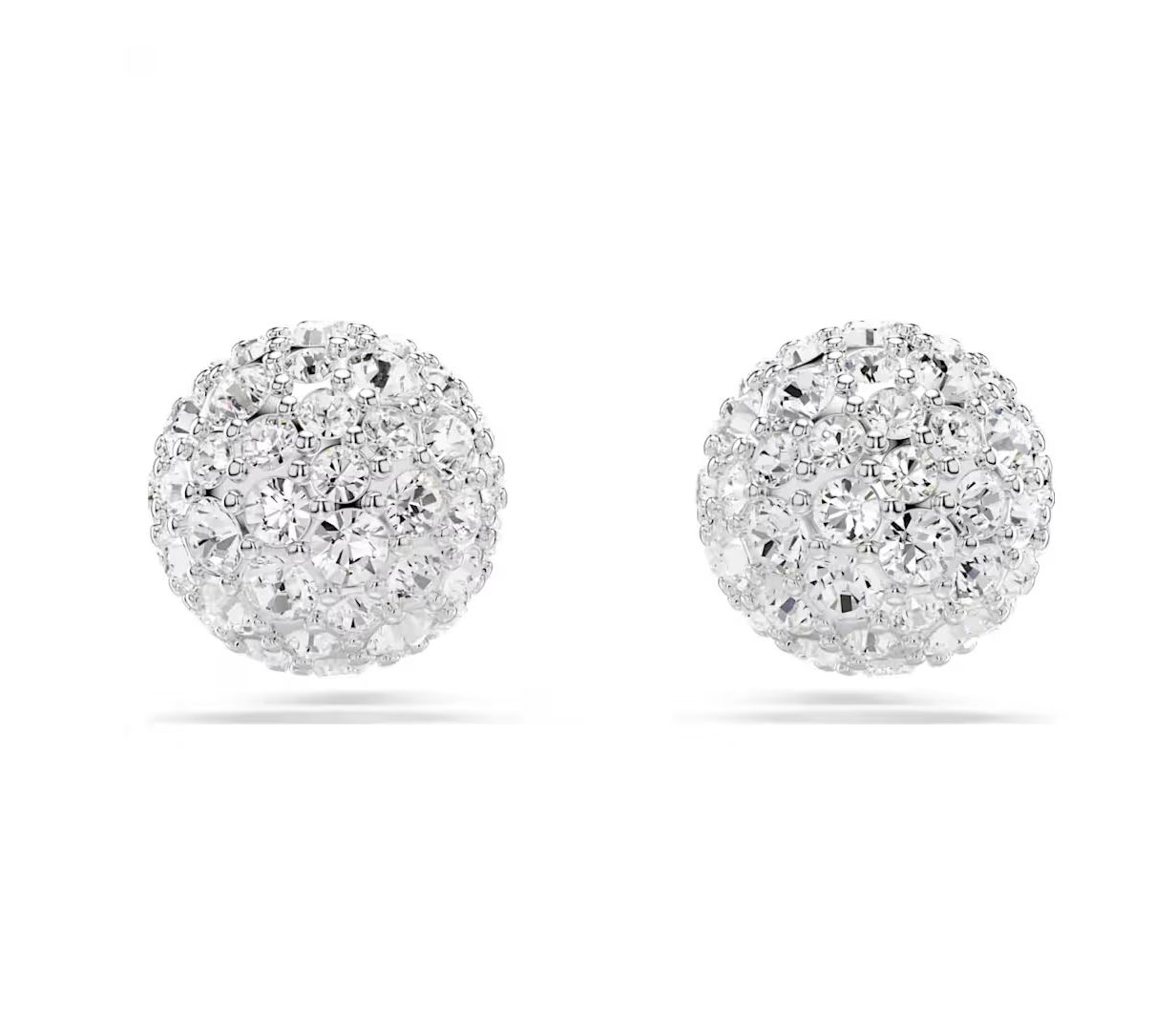 Dextera Stud Earrings, Round Cut, Sphere, White - 5700290