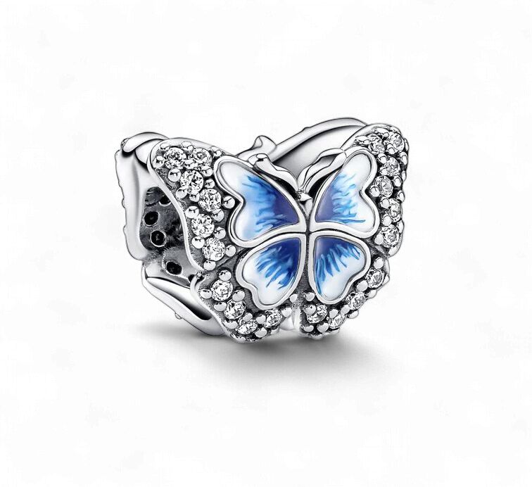 Blue Butterfly Sparkling Charm - 790761C01
