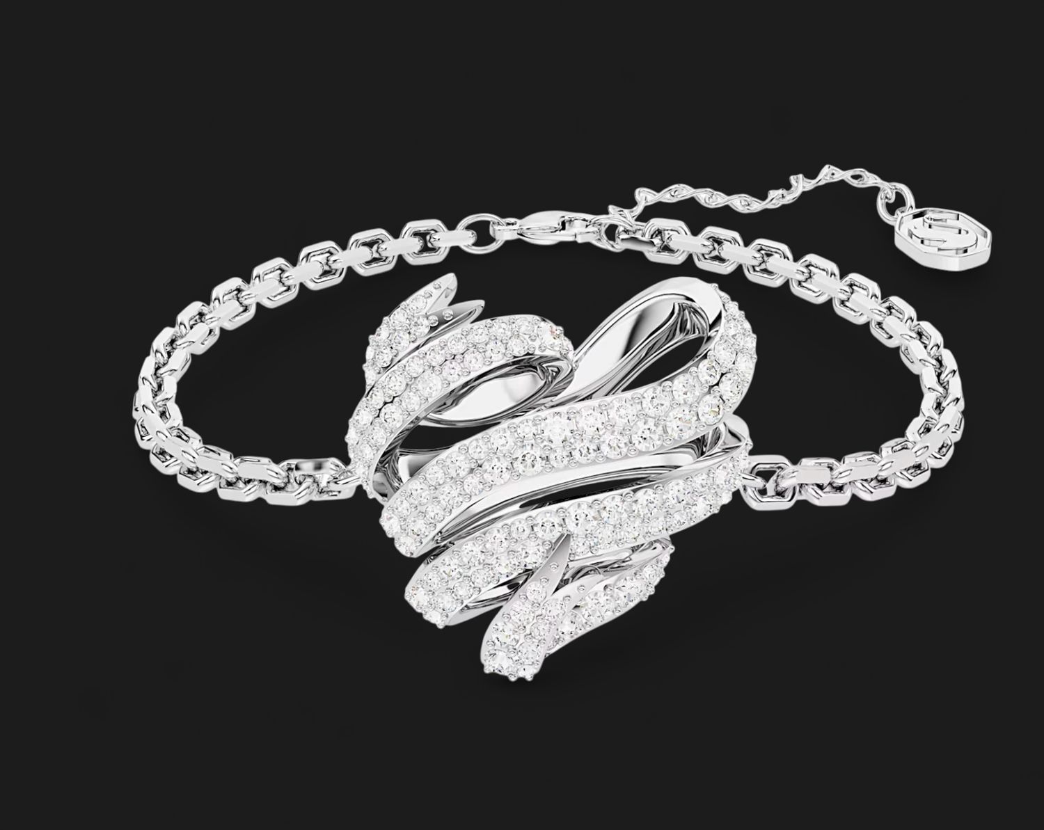 Volta Bracelet,Heart, White - 5652789