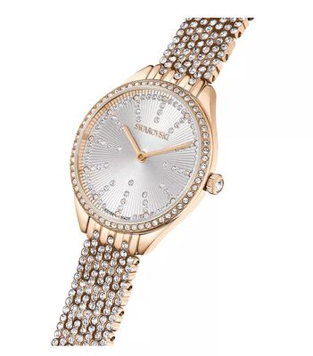 Women's Quartz Attract Rose Gold-Tone Metal Watch, Swiss Made 30mm-5644053