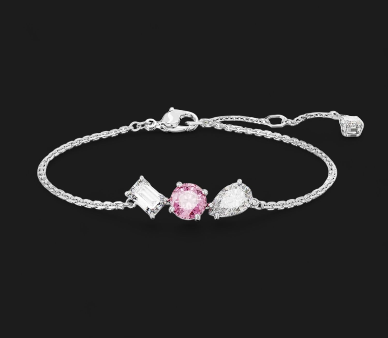 Mesmera Bracelet, Mixed Cuts, White (Size M) - 5668361