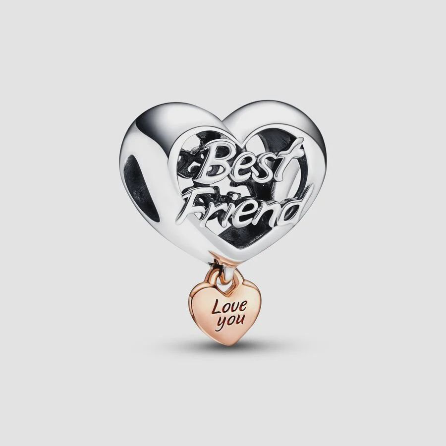Love You Best Friend Heart Charm - 782243C00
