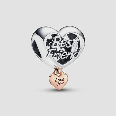 Love You Best Friend Heart Charm - 782243C00