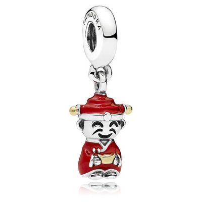 Chinese God of Wealth Dangle Charm - 796565ENMX