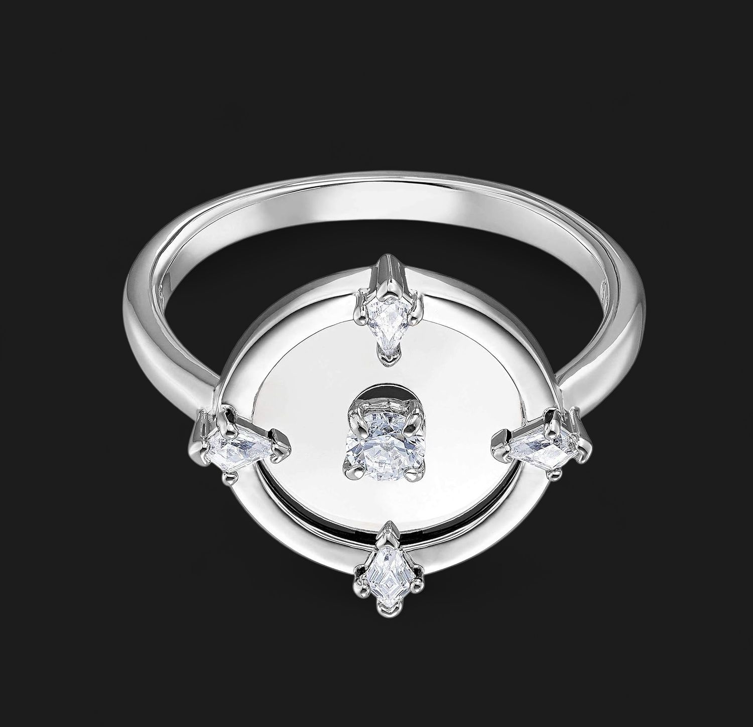 North Motif Ring Swarovski