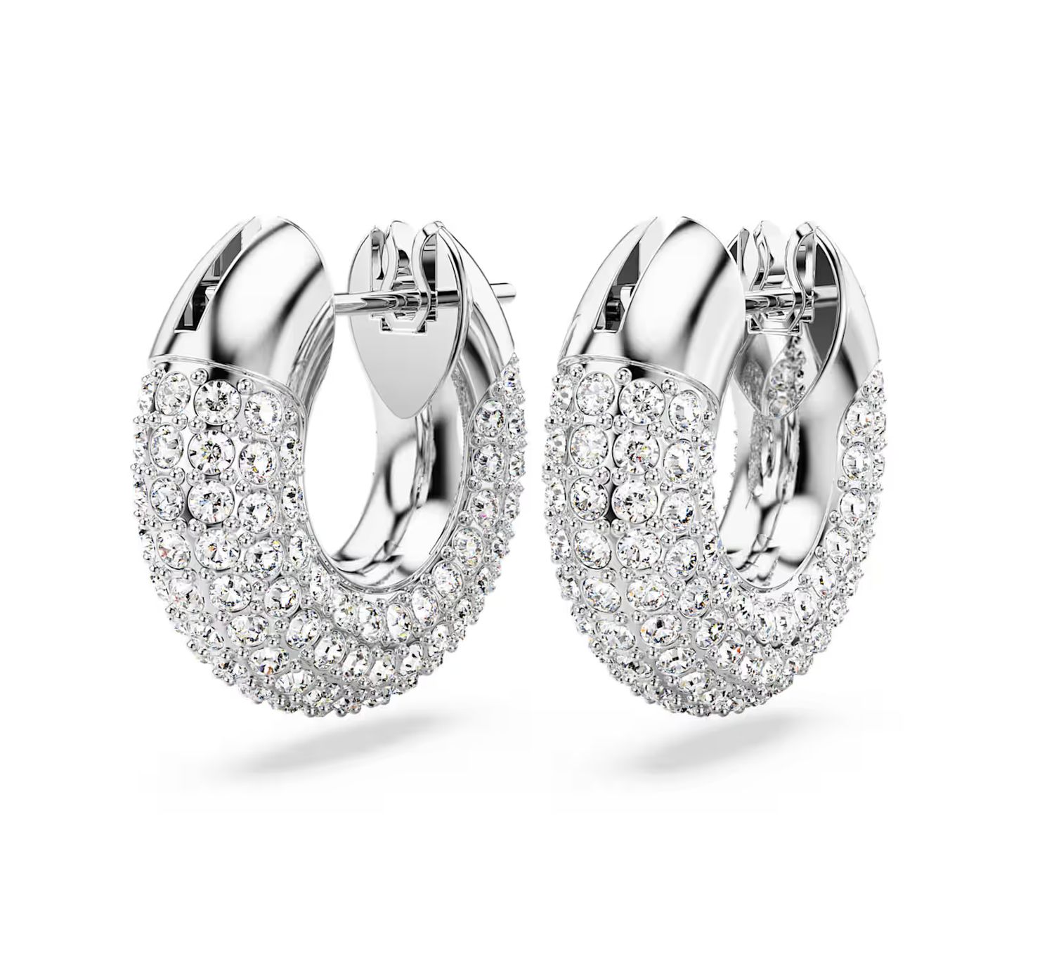 Dextera Hoop Earrings, Small, White -5618306