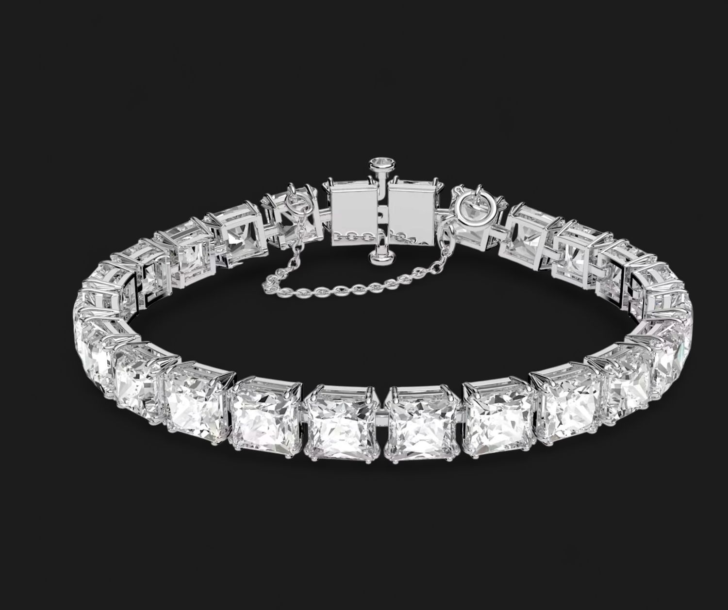 Millenia Bracelet Square Cut, White-5599202