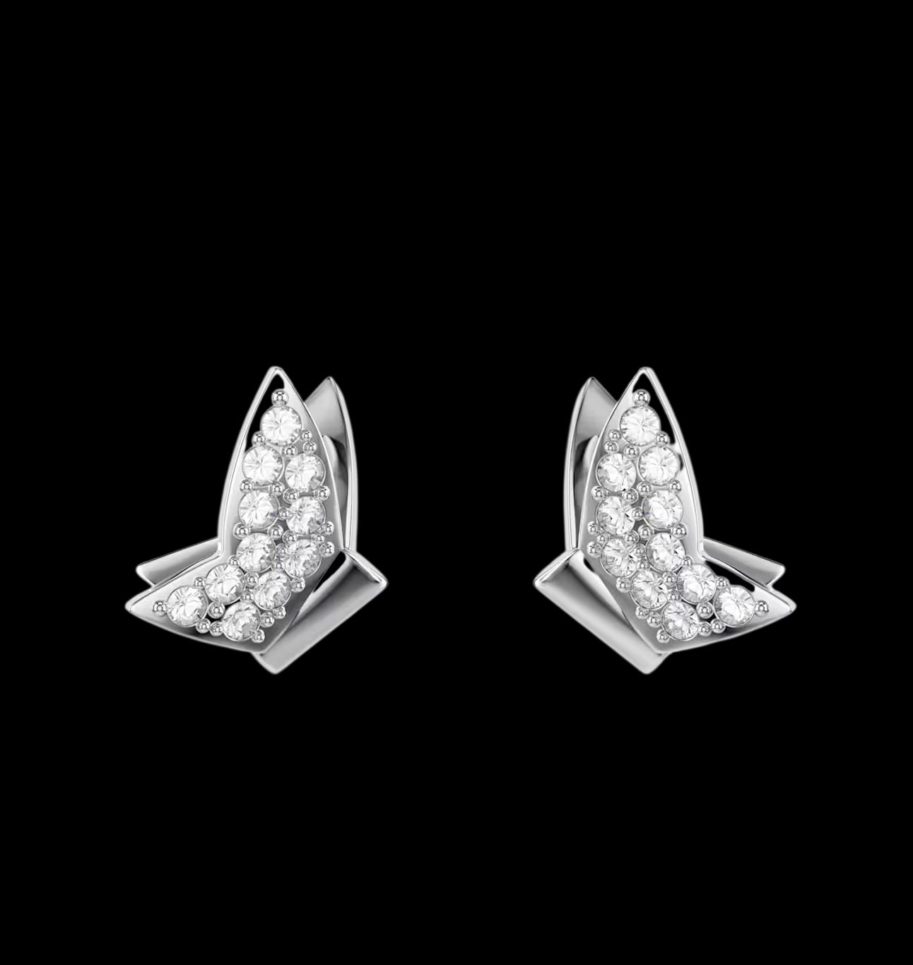 Idyllia Lilia Stud Earrings, Butterfly - 5636424