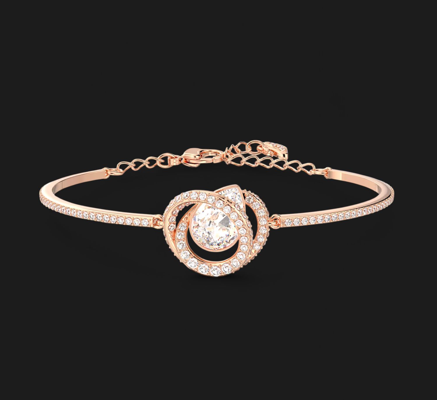 Generation Bangle, White, Rose Gold Tone- 5636588