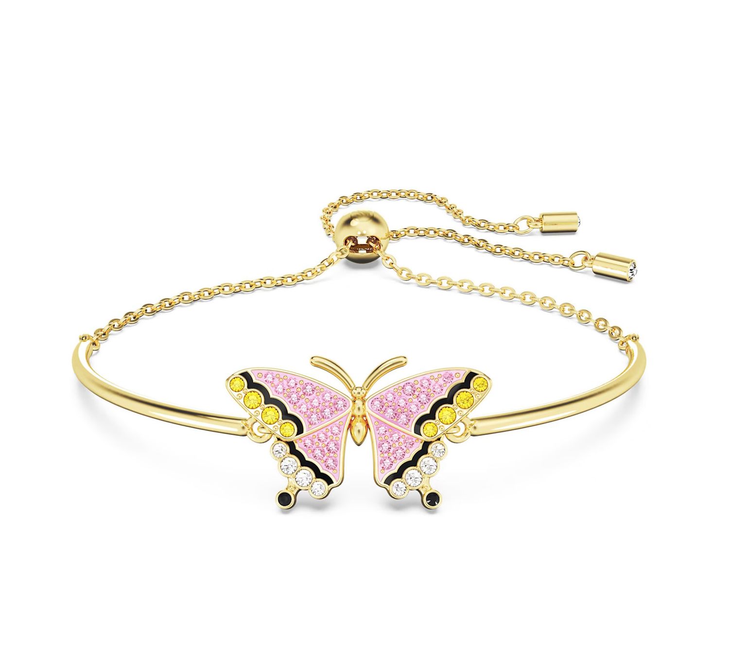 Idyllia Bracelet, Butterfly, Multicolored, Gold-5670053