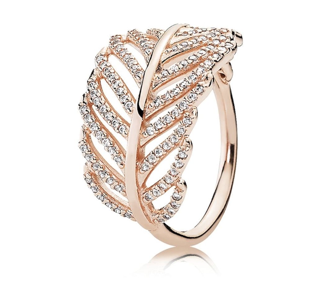 Pandora Shimmering Feather Ring - 180886CZ