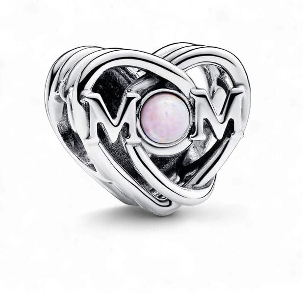 Openwork Mum &amp; Heart Charm-793233C01