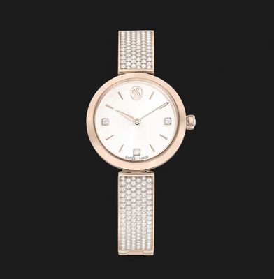 Illumina Watch Swiss Made, Metal Bracelet, Gold Tone, Champagne Gold- 5671196